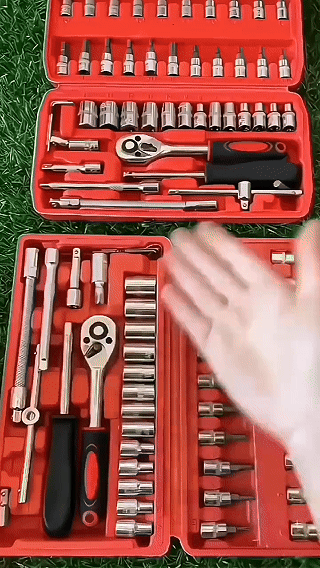 Kit de herramientas en uso